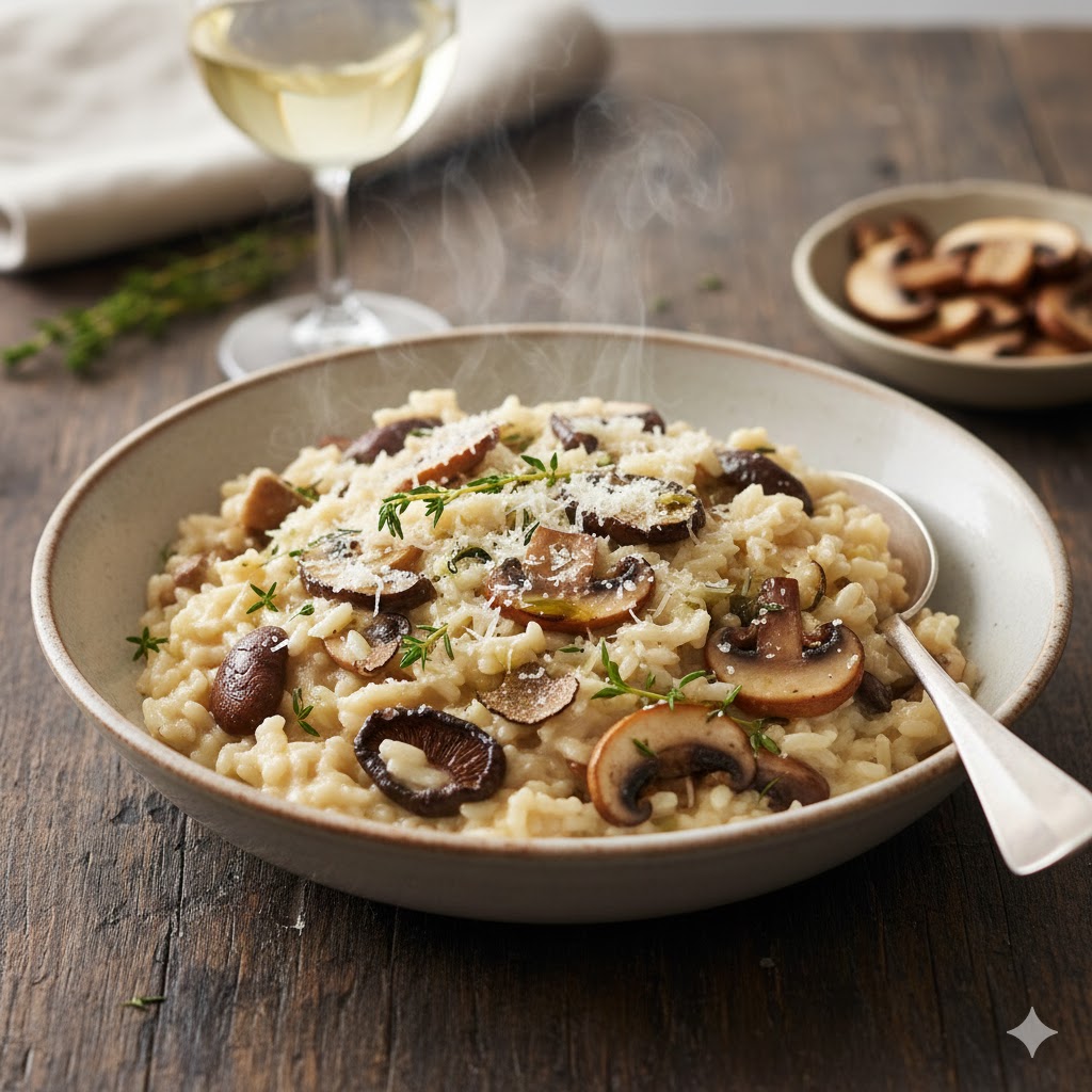 Risotto Crémeux aux Champignons